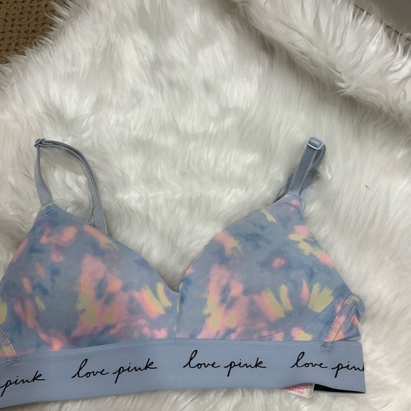 PINK Victoria's Secret Tie-Dye Bralette and Purple Panty Set - Picture 6 of 10